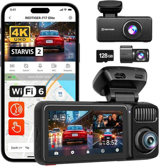 REDTIGER F17 Elite 4K Dash Camera