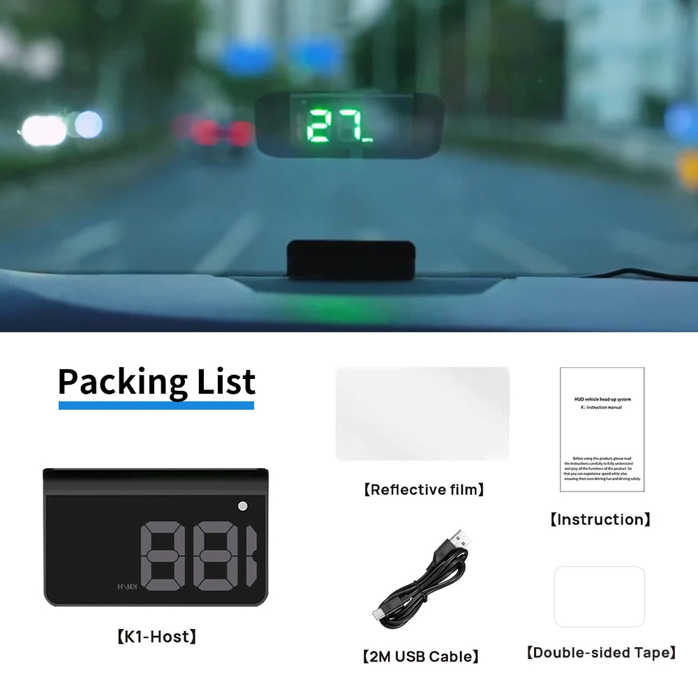 HUD Heads Up Display Digital Speedometer