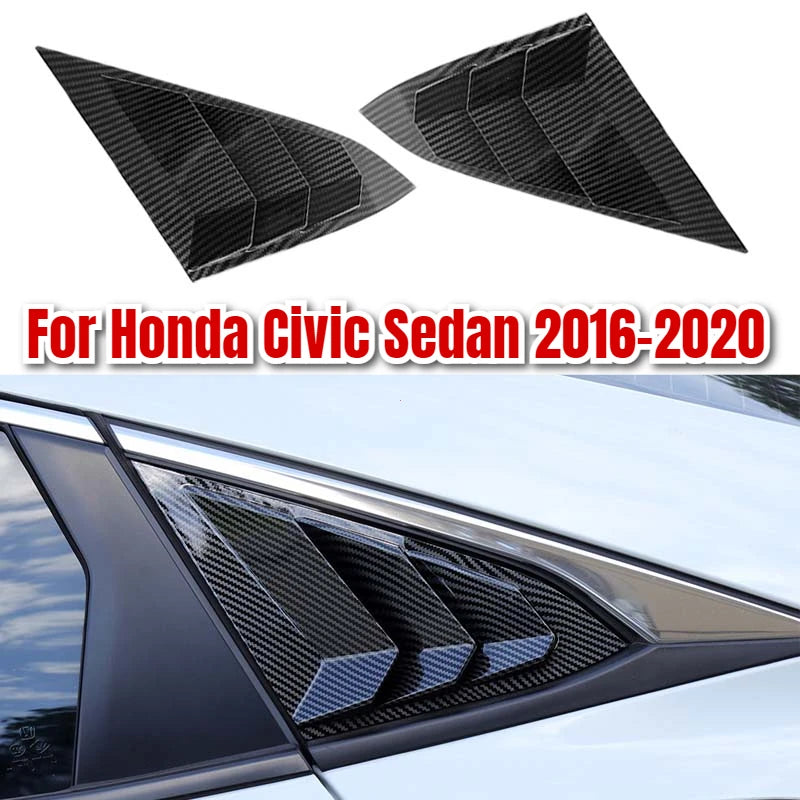 Honda Civic 10th Gen 2016-2020 Sedan Rear Side Window Cover