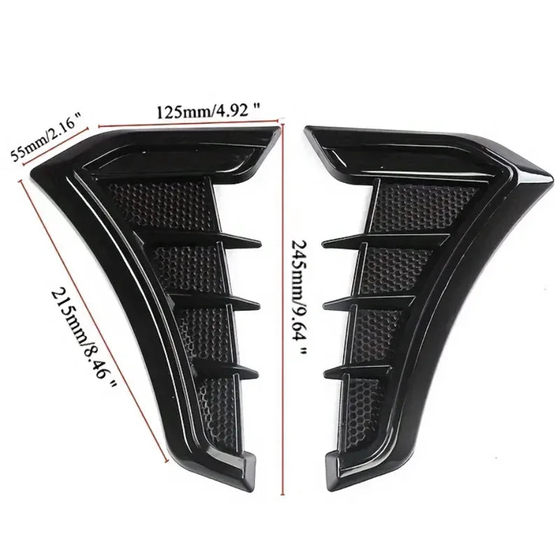 Universal Carbon Fiber Black Car Decoration