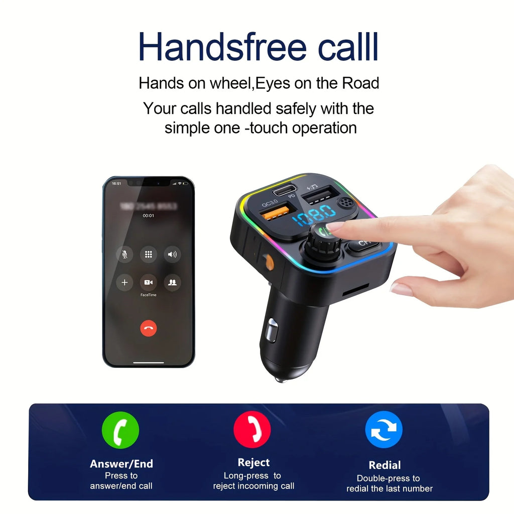 Bluetooth 5.3 Hands Free Car AUX