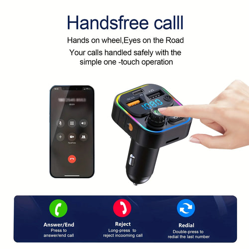 Bluetooth 5.3 Hands Free Car AUX