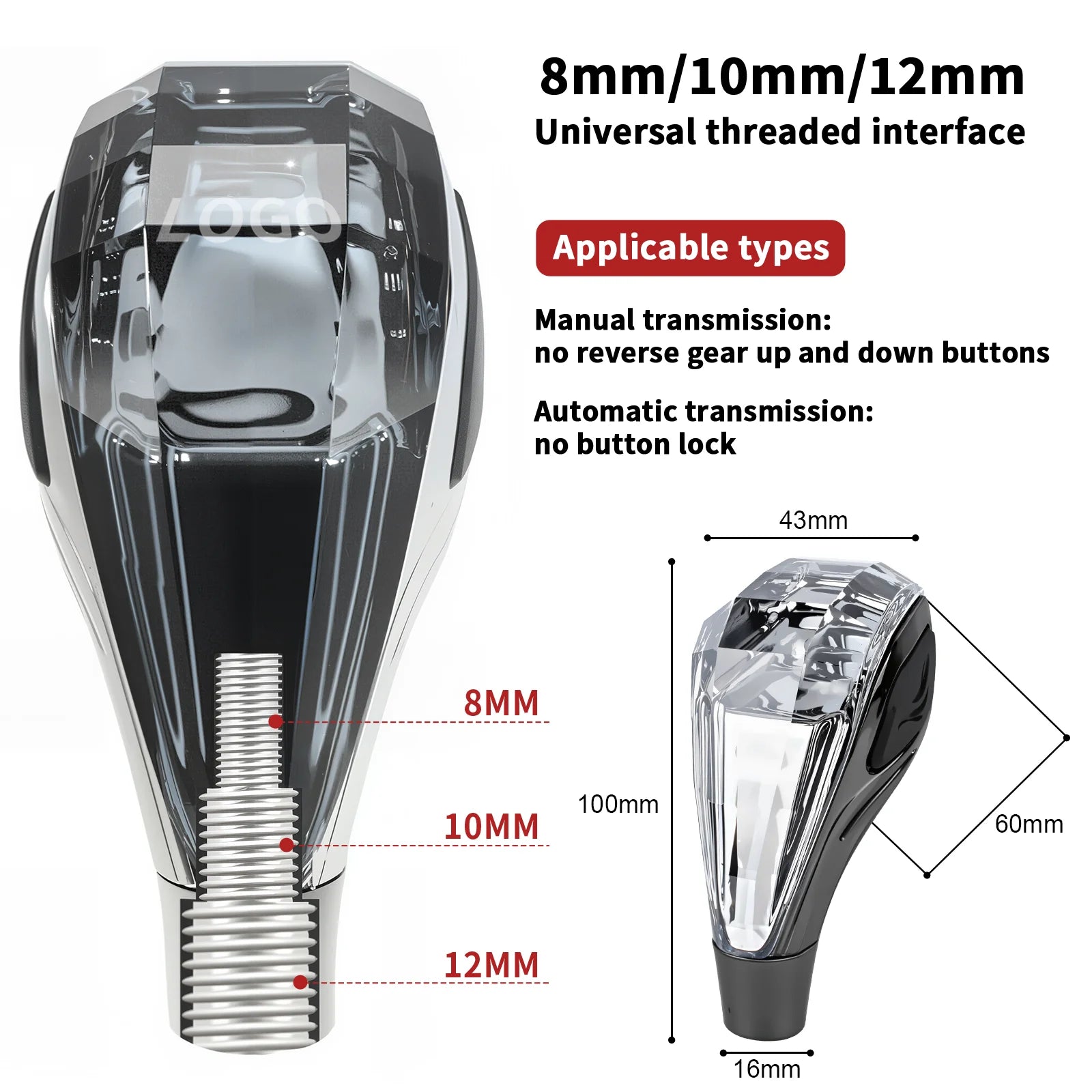 Crystal Shift Knob LED